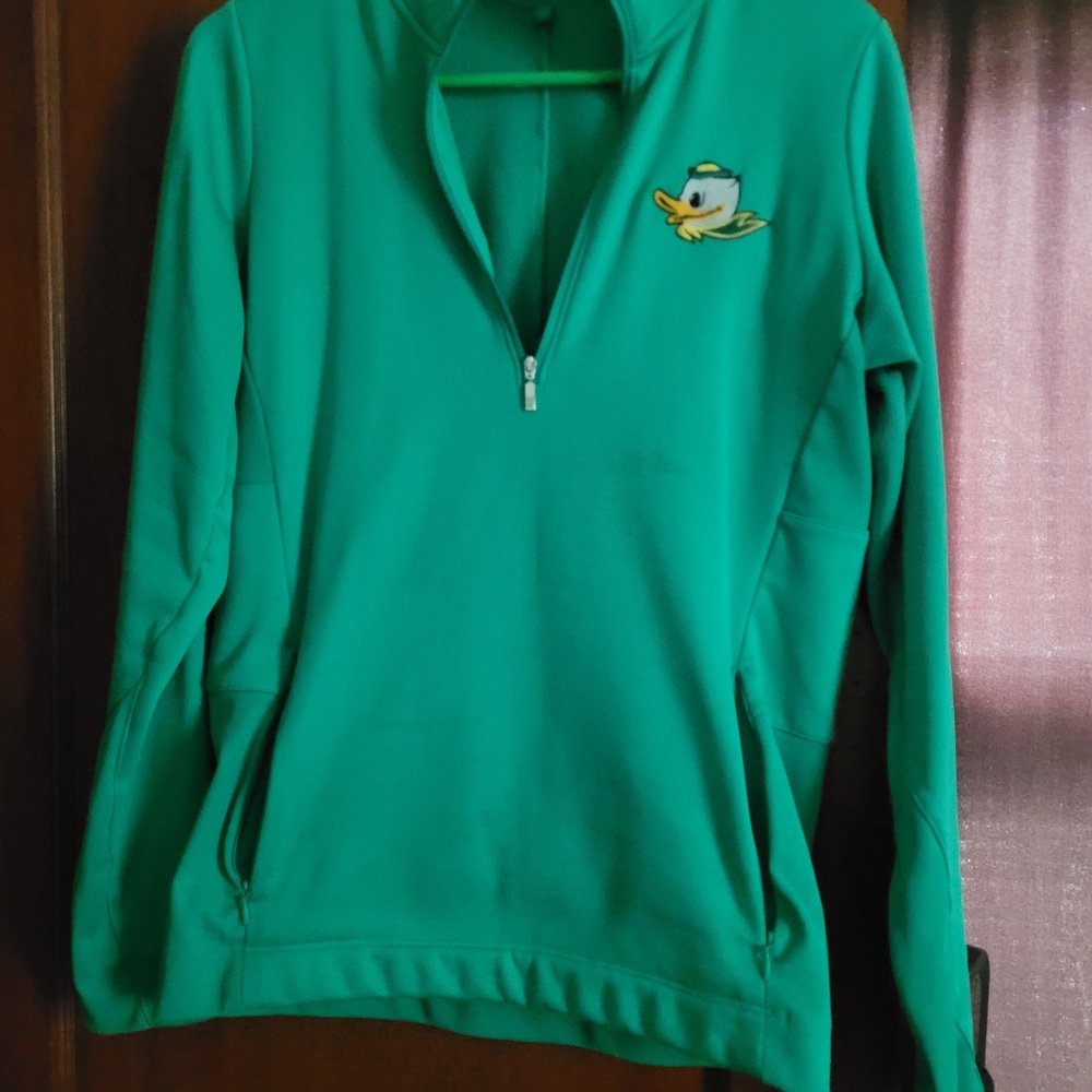 Nike Green Utility Jacket with Uof O Duck Logo